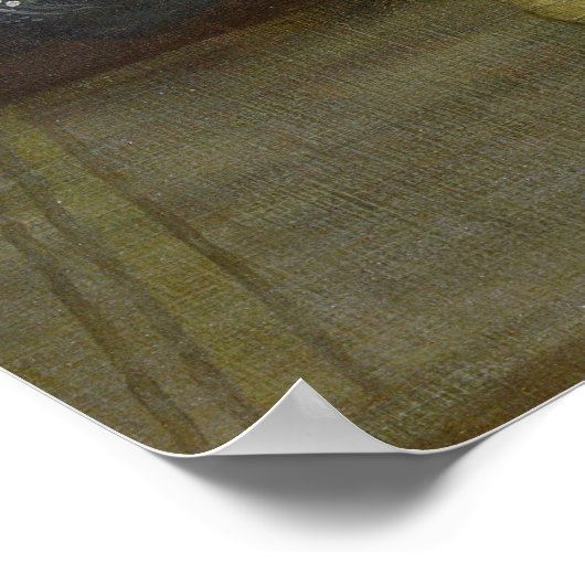 グレーとブラックのアレンジメントNo.1 ポスター (角)