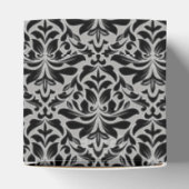 グレーとブラックのダマスク手作り石鹸 フェイバーボックス (上部)