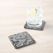 グレーとブラックの中性色 コースター (右側)