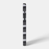 グレーとブラックの商業ビル iPhoneケース (左側面)