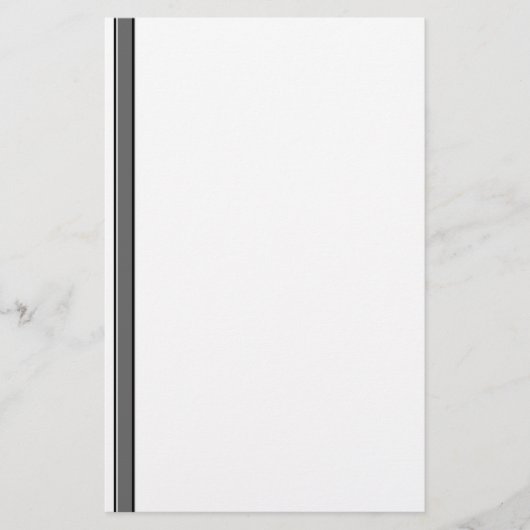 グレーとブラックの文ストライプ房具が並べられていない 便箋 (正面)