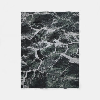 グレーとブラック絵画の フリースブランケット