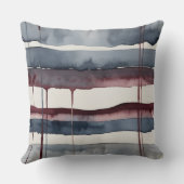 グレーとブルゴーニュの水色 クッション (裏面)