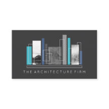 グレーとブルーのジオメトリアーキテクチャ