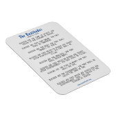 グレーとブルーのビーチデズインスピレーション マグネット (右側)