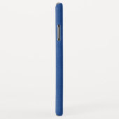 グレーとブルーのヴィンテージレザーフェイク Case-Mate iPhoneケース (裏面/右)