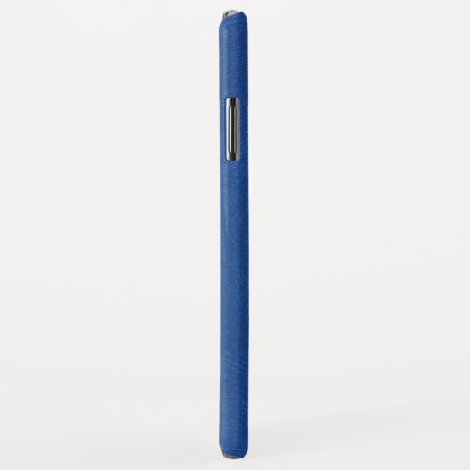 グレーとブルーのヴィンテージレザーフェイク Case-Mate iPhoneケース (裏面/右)