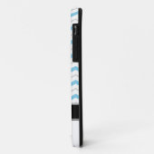 グレーとブルーシェブロンモノグラムiPhone 5ケース Case-Mate iPhoneケース (裏面/左)