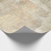 グレーとベージュの抽象芸術アート絵画抽象画、アート、 ラッピングペーパー (角)