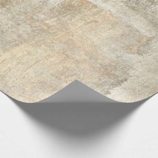 グレーとベージュの抽象芸術アート絵画抽象画、アート、 ラッピングペーパー (角)