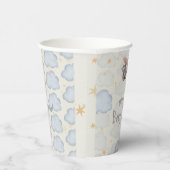 グレーとベージュの水の色ベビーシャワー 紙コップ (右)