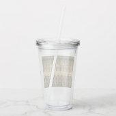 グレーとベージュ アクリルタンブラー (裏面)