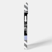 グレーとペリウィンクルZigzagsの写真パーソナライズされた Case-Mate iPhoneケース (裏面 / 右)