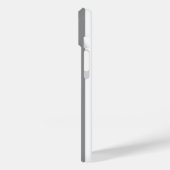 グレーとホワイトのキャンディストライプ Case-Mate iPhoneケース (裏面 / 左)