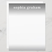 グレーとホワイトのグラデーション紙 (正面/裏面)