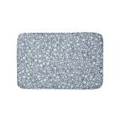 グレーとホワイトのダイヤモンド バスマット (正面)