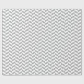 グレーとホワイトのヘリンボーンのラッピング紙 ラッピングペーパー (フラット)