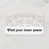 グレーとホワイトの曼荼羅-ヒリインリンクス 名刺 (裏面)