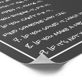 グレーとホワイトハウスの規則 ポスター (角)