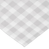 グレーとホワイトバッファローの格子テーブルランナー ミディアムテーブルランナー (コーナー)