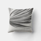 グレーとホワイトパーム |ミニマモダンリスト抽象芸術 クッション (裏面)