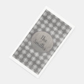 グレーとホワイトレースのシェード (コーナー)