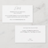 グレーとホワイト詳細SM エンクロージャーカード (正面/裏面)