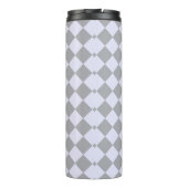 グレーとラベンダーのダイヤモンドパターン タンブラー (裏面)