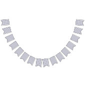 グレーとラベンダーのダイヤモンドパターン バンティングフラッグ (全)