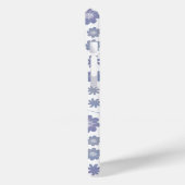 グレーとラベンダーフローラルパターン Case-Mate iPhoneケース (裏面 / 左)