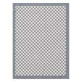 グレーと桃の特別な食事のためのテーブルクロス テーブルクロス (正面)