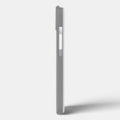 グレーと白のキャンディストライプーのCase-Mate iPhone cas Case-Mate iPhoneケース (裏面 / 左)