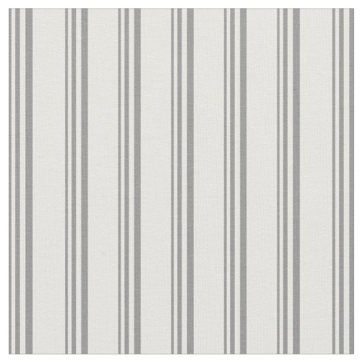 グレーと白のパタストライプのーン ファブリック (クローズアップ)