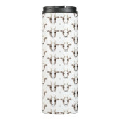 グレーと白のヤギがタンブラーに タンブラー (裏面)