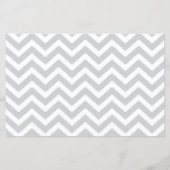 グレーと白の厚いシボ結婚ロンのV1カードストック (裏面)