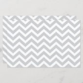 グレーと白の厚いシボ結婚ロンのV1カードストック (正面/裏面)