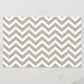 グレーと白の厚いシボ結婚ロンのV4カードストック (正面)