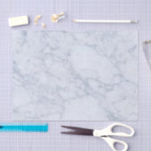 グレーと白の大理石テクスチャプリント 薄葉紙 (クラフト)