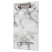 グレーと白の大理石石 クリップボード (左)