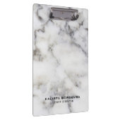 グレーと白の大理石石 クリップボード (右)