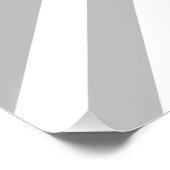 グレーと白の対角線のストライプパターン ポスター (コーナー)