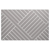 グレーと白の幾何学四角形と線 ファブリック (ファットクウォーター)