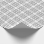 グレーと白の格子模様のラッピング紙 ラッピングペーパー (角)