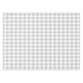 グレーと白アーガイル テーブルクロス (正面(横))