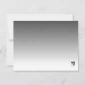 グレーと白グラデーション ノートカード (裏面)