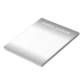 グレーと白グラデーション ノートパッド (回転)