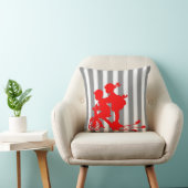 グレーと白ストライプの子供乗用三輪車 クッション (椅子)