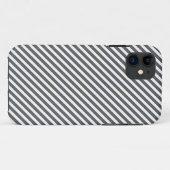 グレーと白ストライプのiPhone 5ケース Case-Mate iPhoneケース (裏面(横))