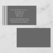 グレーと白結婚のエンクロージャカード エンクロージャーカード (正面/裏面)