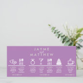 グレーと紫のタイムラ結婚インへようこそバッグノート (スタンド正面)